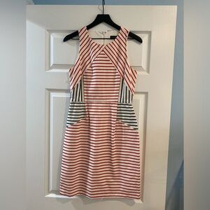 Slate & Willow shift dress. Red white blue.